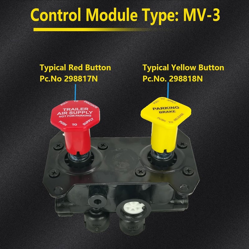 ZUVELLO 800516 Trailer Parking Brake Dash Control Module Valve Fit For Kenworth Peterbilt Volvo Western Star Trucks - Image 4